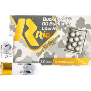 Rio Royal Buck Low Recoil Buckshot 12 ga. 2 3/4 in. 9 pellet #00 Buck 5 rd.