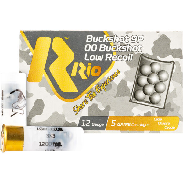 Rio Royal Buck Low Recoil Buckshot 12 ga. 2 3/4 in. 9 pellet #00 Buck 5 rd.