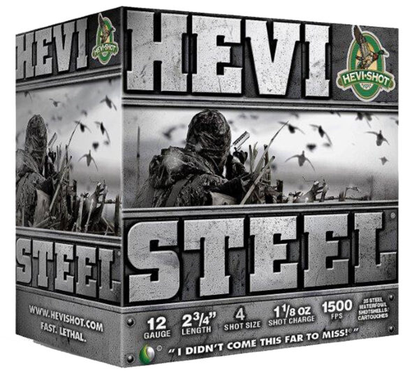 HEVI-SHOT HEVI STEEL 12GA 2.75" 1 1/8oz #4 25RD