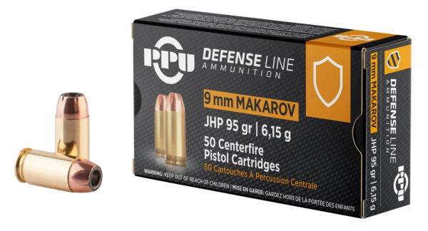 PRIVI 9x18 Makarov JHP 93Gr 50Rds Ammo