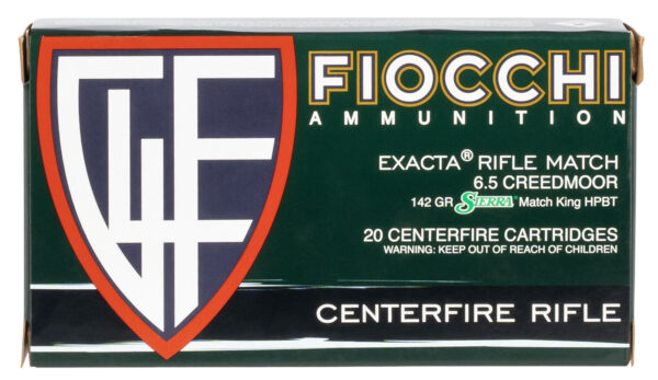 FIOCCHI 6.5 Creedmoor 142gr HPBT Matchking 20RD