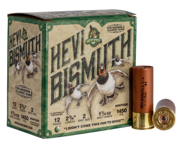 HEVI-SHOT HEVI BISMUTH 12 GA 2.75 IN 2 SHOT 1 1/4OZ - 25/BOX