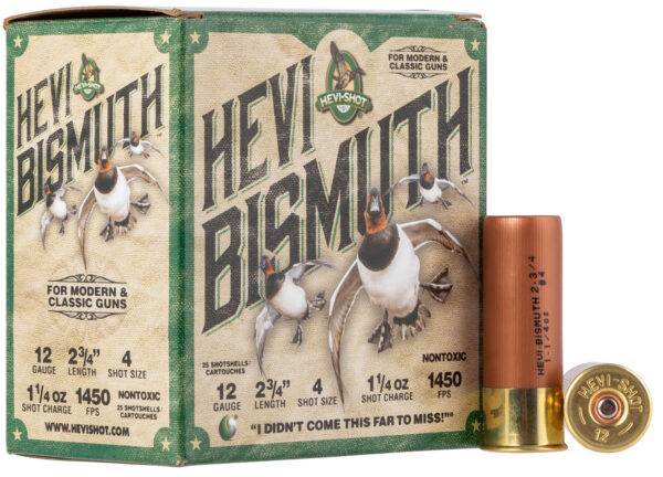 HEVI-SHOT HEVI BISMUTH 12 GA 2.75 IN 4 SHOT 1 1/4OZ- 25/BOX