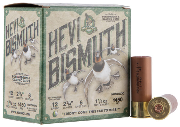 HEVI-SHOT HEVI BISMUTH 12 GA 2.75 IN 6 SHOT 1 1/4OZ- 25/BOX