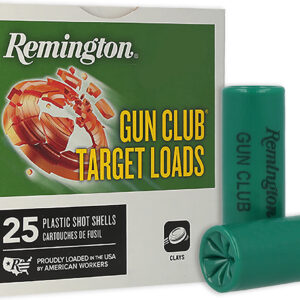 REMINGTON GUN CLUB TARGET LOAD 12GA 2-3/4IN 2-3/4DRAM 1-1/8OZ 9 AMMO 25RD