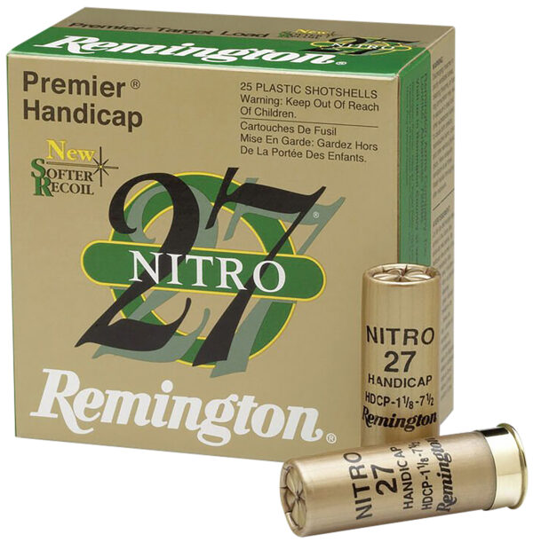 REMINGTON PREMIER NITRO 27 TARGET 12GA 2-3/4 HDCP 1OZ 7-1/2 AMMO 25RD
