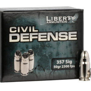 Civil Defense .357 SIG 50GR Copper Mono Frag HP Lead Free 20RD