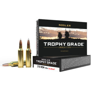 Nosler Trophy Grade Rifle Ammunition 270 WSM 140 gr. AB SP 20 rd.