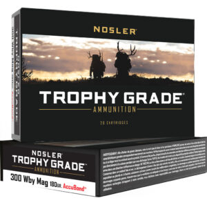 Nosler Trophy Grade Rifle Ammunition 300 WBY. Mag. 180 gr. PT SP 20 rd.