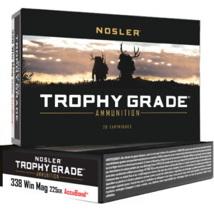 Nosler Trophy Grade Rifle Ammunition 338 Win. Mag. 225 gr. AB SP 20 rd.