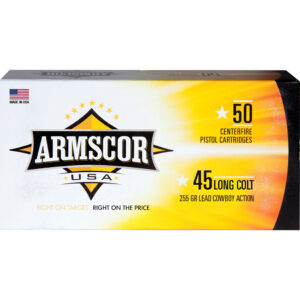 Armscor Cowboy Pistol Ammo 45 LC. 255 gr. Lead 50 rd.