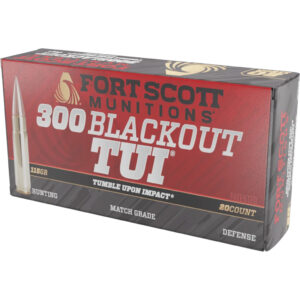 Fort Scott Munition Rifle Ammo 300 BLKOUT 115 gr. TUI 20 rd.