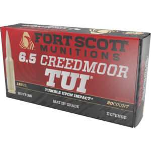 Fort Scott Munition Rifle Ammo 6.5 Creedmoor 130 gr. TUI 20 rd.