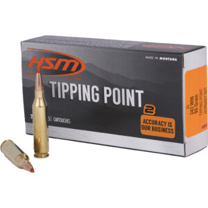 HSM Tipping Point 2 Rifle Ammo 243 Win. 95 gr. SST 20 rd.
