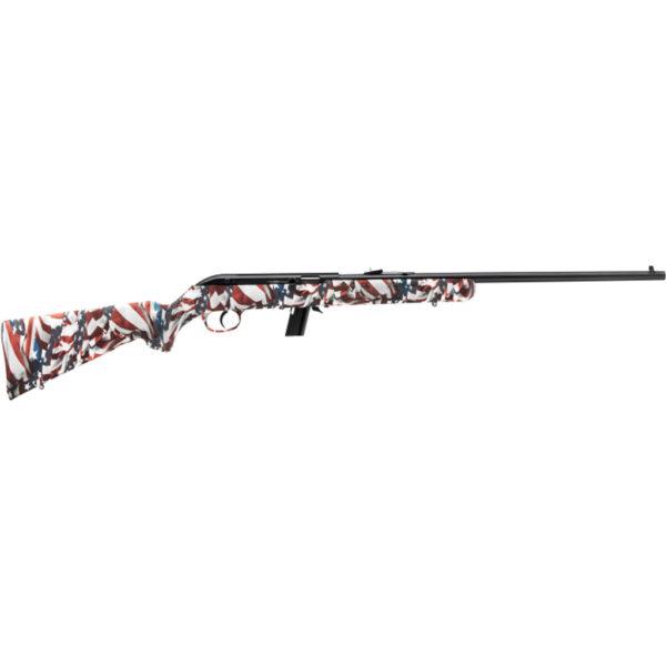 SAV 64F 22LR 21" 10RD R/W/B FLAG