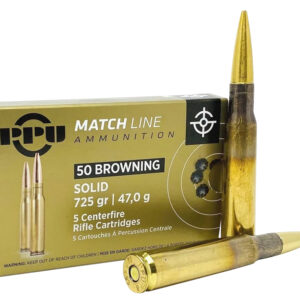 PPU PPM50       50BMG MATCH 725 FMJ           5/20