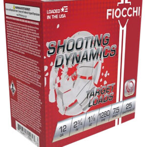 FIOCCHI SHOOTING DYNAMICS 12GA 2-3/4" 1-1/8oz #7.5 1280 fps 25RD