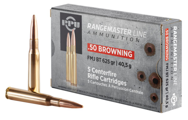 .50 BMG RangeMaster FMJ 625gr 5 Round Box