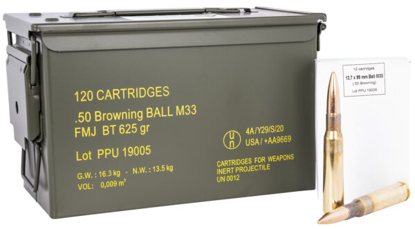 .50 BMG RangeMaster FMJ 625gr  MC 120 Rounds