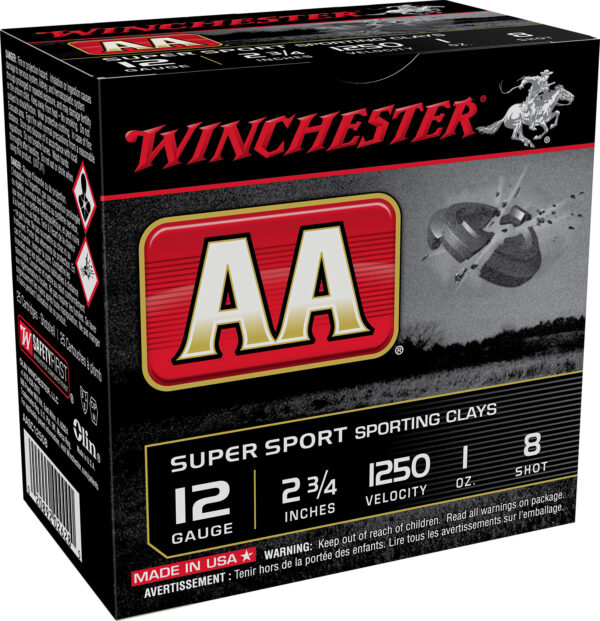 WIN AA SPR SPT 12GA 2-3/4" #8 25/250