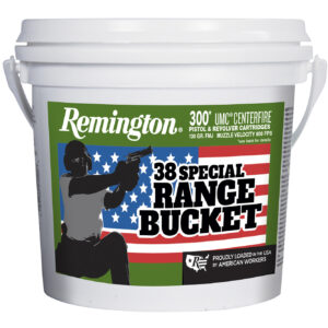 Remington Range Bucket UMC Pistol Ammo 38 Spl. 130 gr. FMJ 300 rd.