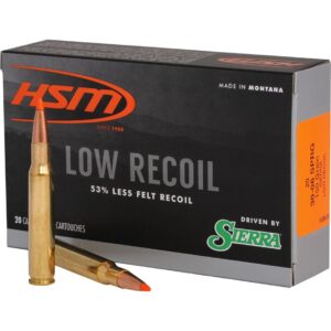HSM Low Recoil Rifle Ammunition 30-06 Springfield 150 gr. 20 rd.