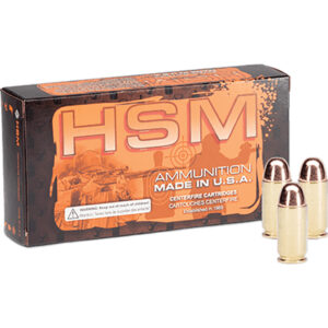 HSM Training Handgun Ammunition 38 Special Plated Flat Point 158 gr. 50 rd.