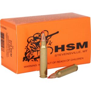 HSM Varmint Rifle Ammunition 223 Rem. V-Max 55 gr. 50 rd.