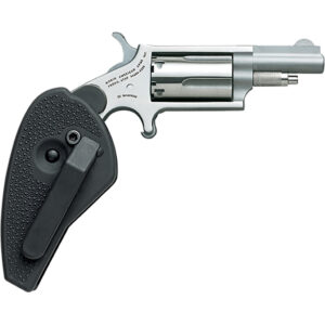 NAA 22MHG Mini-Revolver 22 WMR Stanless/Black 1.63 in. 5 rd. Holster Grip