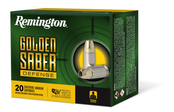 REMINGTON GOLDEN SABER DEFENSE 380 AUTO 102GR BJHP AMMO 20RD