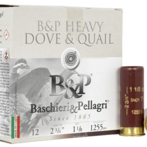 B&P Dove & Quail G 12 ga. 2 3/4in 1 1/8oz-7.5 shot 1255fps 25 rd/box ammo