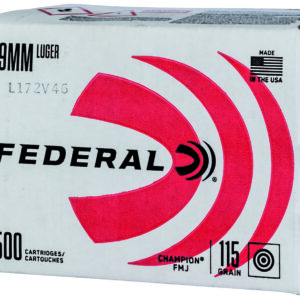 FED C9115A500   9MM LUGER 115   FMJ  BULK    500/1