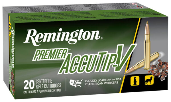 REMINGTON 224 VALKYRIE 60GR ACCUTIP-V BOAT TAIL AMMO 20RD