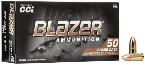 CCI 5200BK1000   9MM 115 BLZR BRASS *LOOSE  1000/1