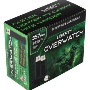 Overwatch 357 Mag 70 gr HP Black Nickel Casing/Silver Nickel Projo 20/RD
