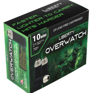 Overwatch 10mm 70gr HP Black Nickel Casing/Silver Nickel Projo 20/RD