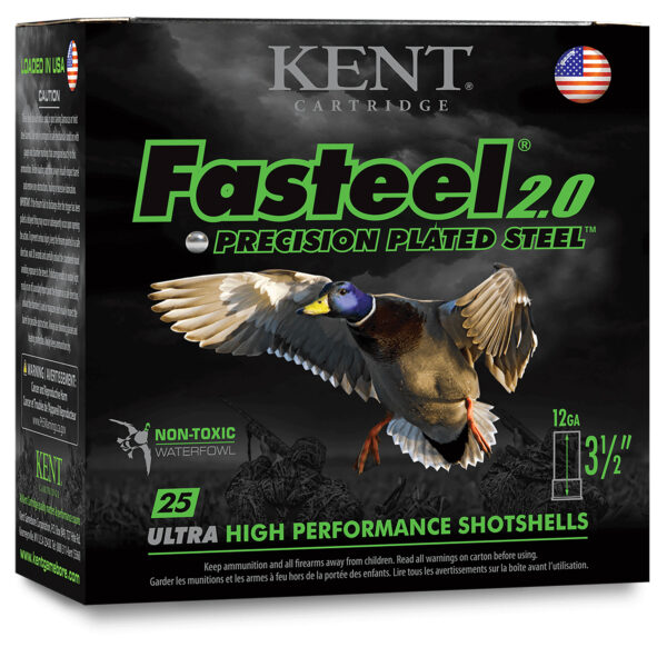Fasteel + Precision Plated Steel 12ga 3" 1-1/4oz #4 & #6 1450 FPS 25/RD