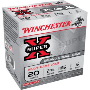 Winchester Super-X Heavy Game Load 20 ga. 2.75 in. 1 oz. 6 Shot 25 rd.