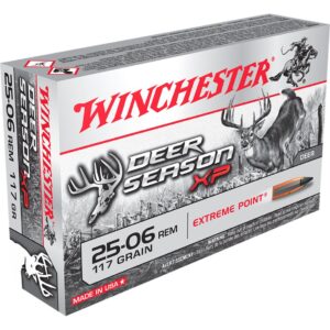 Winchester Deer Season XP Rifle Ammo 25-06 Rem. 117 gr. Ext Point Polymer Tip 20 rd