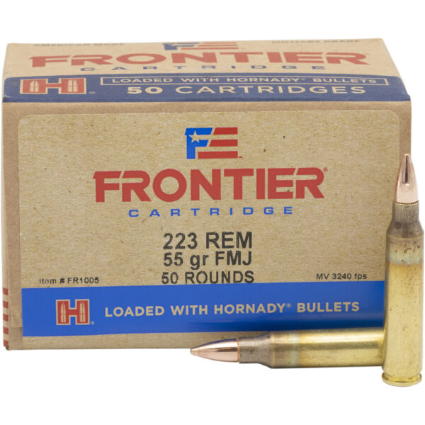 Hornady Frontier Rifle Ammo 223 Rem. 55 gr. FMJ 50 rd.