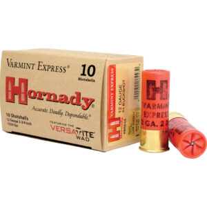 Hornady Varmint Express Shotgun Ammo 12 ga. 2.75 in. 24 Pellets 4 Buckshot 10 rd.