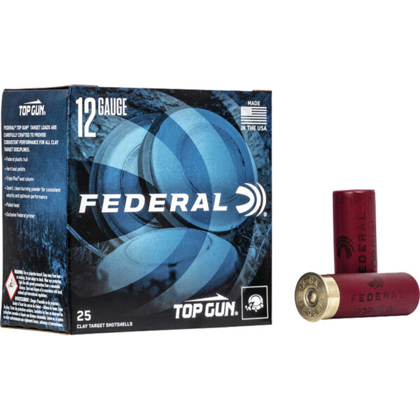 Federal Top Gun Shotgun Ammo 12 ga. 2.75 in. 2 3/4 Dr. 1 1/8 oz. 7.5 Shot 25 rd
