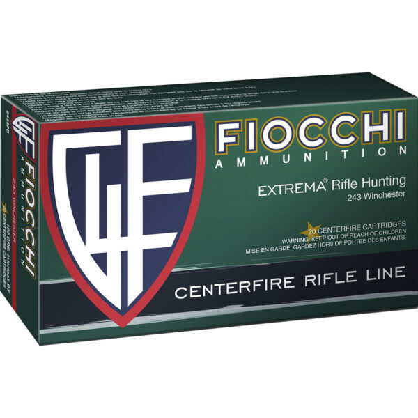 Fiocchi Field Dynamics Centerfire Rifle Ammo 243 Win. 100 gr. PSP 20 rd.