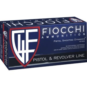 Fiocchi Defense Dynamics Centerfire Handgun Ammo 45 ACP 230 gr. JHP 50 rd.