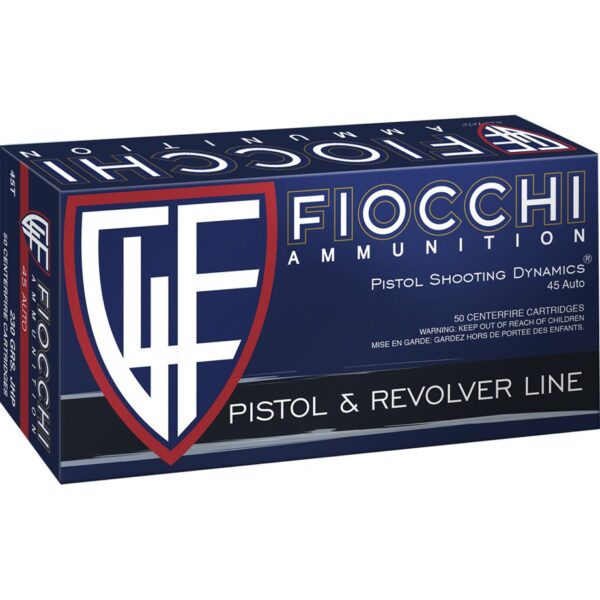 Fiocchi Defense Dynamics Centerfire Handgun Ammo 45 ACP 230 gr. JHP 50 rd.