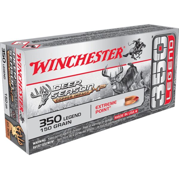 Winchester Copper Impact Rifle Ammo 350 Legend 150 gr. Copper Exteme Point 20 rd.