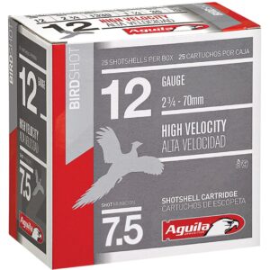 Aguila High Velocity Shotgun Game Load 12 ga. 2.75 in. 1 1/4 oz. 7.5 Shot 25 rd.