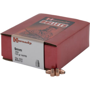 Hornady HAP Bullets 9mm .356 125 gr. HAP 500 box