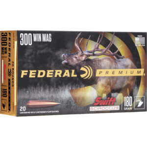Federal Premium Rifle Ammo 300 Win. Mag. 180 gr. Swift Scirocco 20 rd.