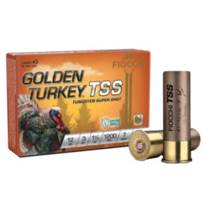 Fiocchi Golden Turkey TSS Shotgun Ammo 12 ga. 3 in. 1 5/8 oz. 7 Shot 5 rd.